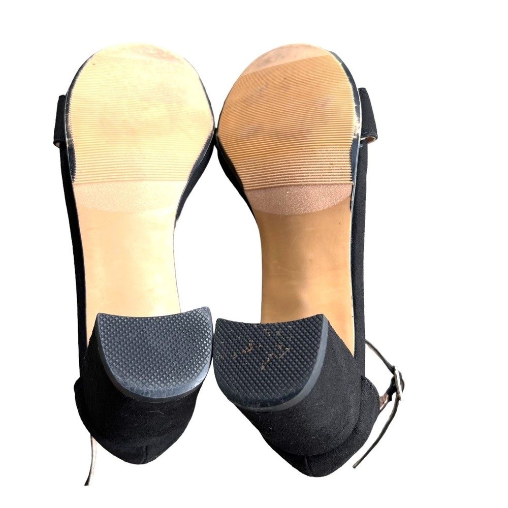 Steeve Madden Black Dress Sandals Microsuede JCarrson Women’s Size 2. - Picture 5 of 12